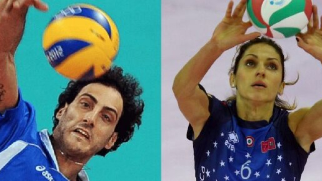 Alessandro Fei e Carmen Turlea, top scorer del campionato italiano di volley nell'era del rally point.