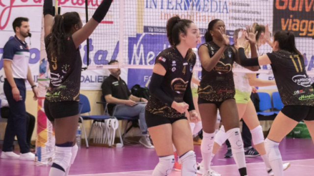 Cutrofiano-Sassuolo 1-3, nel campionato di A2 femminile.
