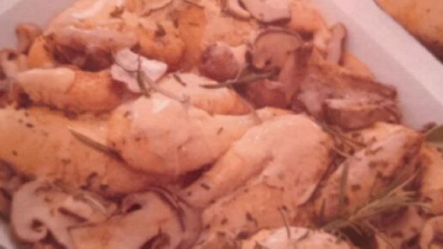 Galletti con i funghi porcini.