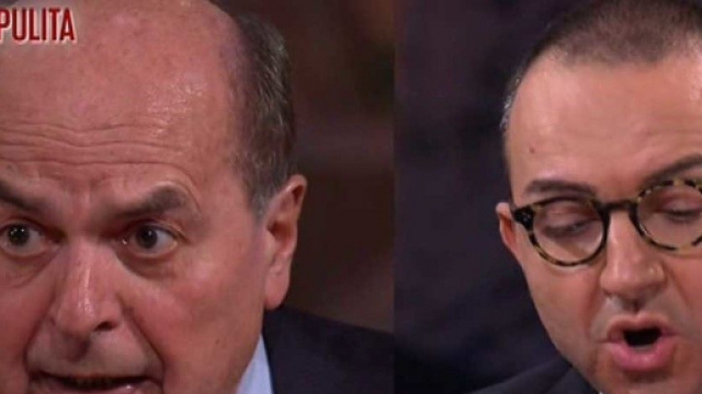 Lo scontro tra Bersani e De Angelis a Piazzapulita.
