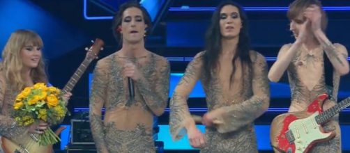 Maneskin, ganadores del Festival de San Remo (Twitter @justbellvita)