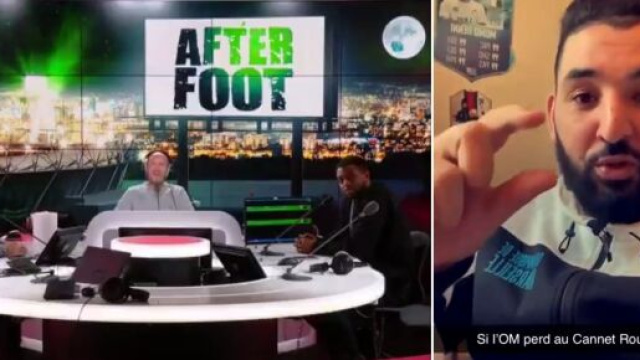 OM: Henni promet de se mettre a poil, le manager du Canet lui r&eacute;pond en direct (Vid&eacute;o). cr&eacute;dit Capture &eacute;cran RMC/ Insta Henni