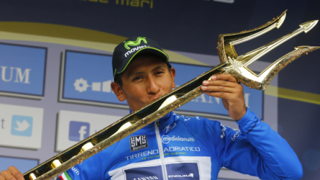 Tirreno-Adriatico, l'immagine di un vincitore.