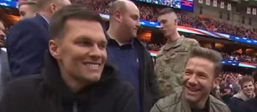 Brady and Edelman played together with the Patriots for 11 years (Image source: ESPN/YouTube)
