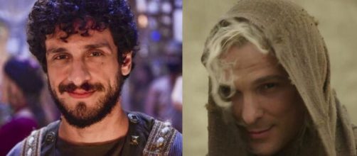 Gate e L&uacute;cifer em 'G&ecirc;nesis' (Fotomontagem/Reprodu&ccedil;&atilde;o/Record TV)