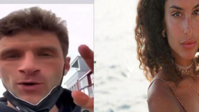 La fianc&eacute;e de Marco Verratti, Jessica Aidi, trolle Thomas M&uuml;ller (Credit : captures Twitter Jessica Aidi et PSG)