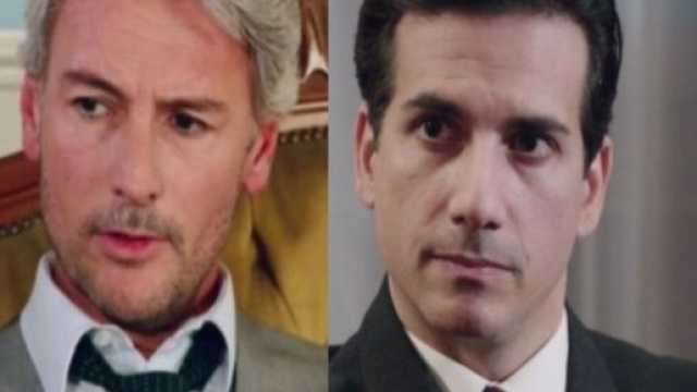 Il Paradiso delle signore: Umberto Guarnieri (Roberto Farnesi) e Dante Romagnoli (Luca Bastianello) uniti contro Cosimo.