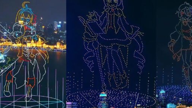 In volo 1.500 droni per lancio di videogioco a Shangai: ecco il QR code.