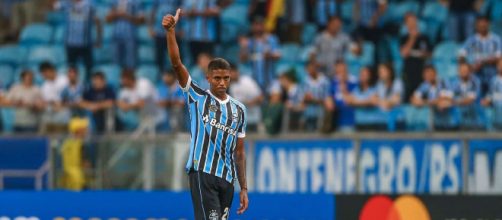 Jean Pyerre deve receber propostas ap&oacute;s bom in&iacute;cio no Gr&ecirc;mio (Lucas Uebel/Gr&ecirc;mio)