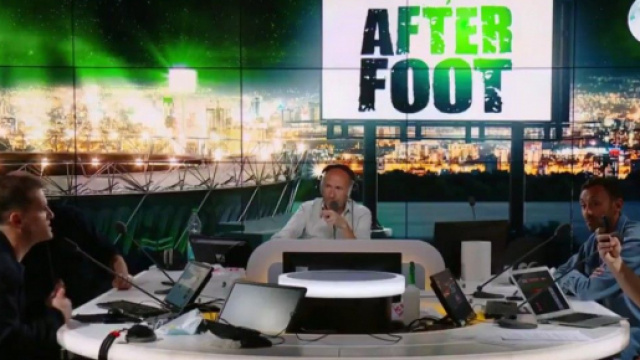 Les consultants de l'&eacute;mission 'After foot' sur la radio RMC - capture d'&eacute;cran compte twitter @AfterRMC