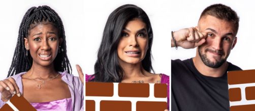 'BBB21': Camilla, Pocah e Arthur est&atilde;o no pared&atilde;o (Fotomontagem/Reprodu&ccedil;&atilde;o/Gshow)