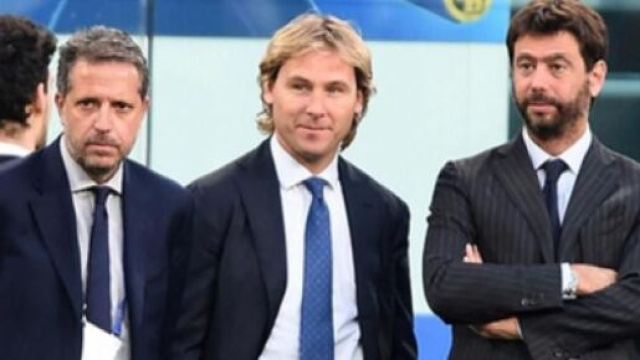 Fabio Paraitci, Pavel Nedved e Andrea Agnelli.
