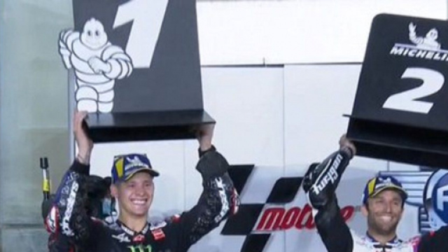 Moto GP - Doha : Quartaro devant Zarco, doubl&eacute; fran&ccedil;ais historique (Credit Twitter : Eurosport France)