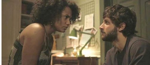 Camila e Danilo em 'Amor de M&atilde;e' (Reprodu&ccedil;&atilde;o/TV Globo)