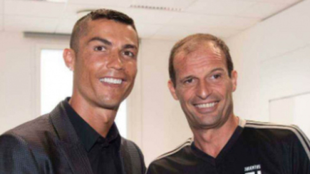 Cristiano Ronaldo e Massimiliano Allegri