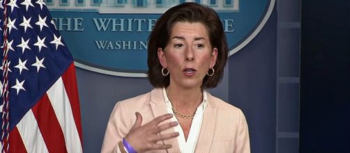 Commerce Secretary Gina Raimondo said the 2017 tax cuts had not benefited the economy (Image source: The White House/YouTube)
