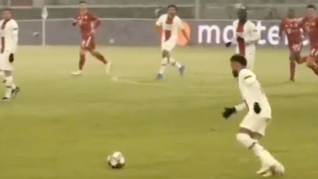 La passe g&eacute;niale de Neymar pour Marquinhos fait le buzz (capture).