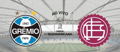 Gr&ecirc;mio x Lan&uacute;s: transmiss&atilde;o ao vivo nesta quinta (13), &agrave;s 19h15 (Fotomontagem)