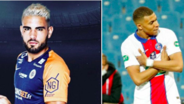 Andy Delort tacle Kylian Mbapp&eacute; - Photo captures d'&eacute;cran Instagram Delort et Mbapp&eacute;