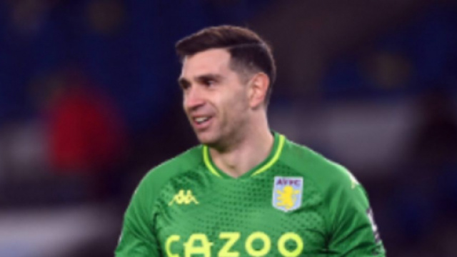 Emiliano Martinez, portiere dell'Aston Villa.
