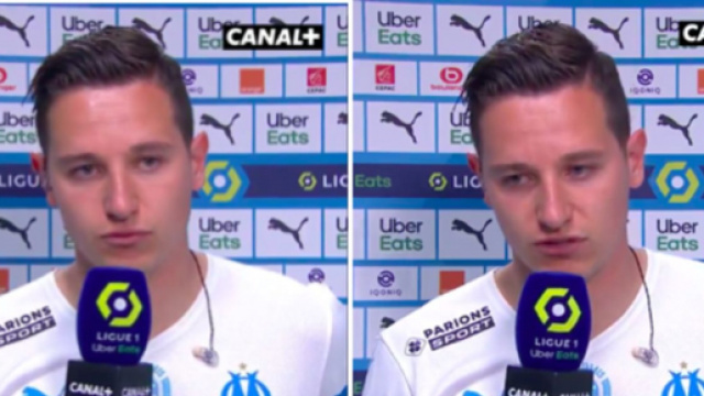 Les adieux &eacute;mouvants de Florian Thauvin aux fans de l'OM - Photo captures d'&eacute;cran vid&eacute;o Canal+