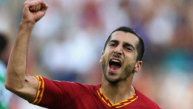 Henrikh Mkhitaryan, giocatore della Roma.