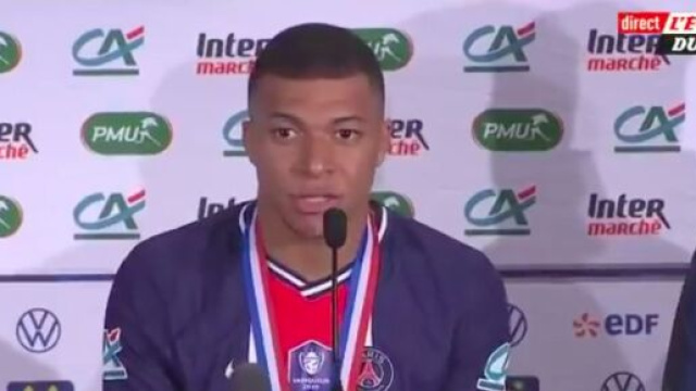 Kylian Mabpp&eacute; s'exprime sur Karim Benzema - Photo capture d'&eacute;cran vid&eacute;o Twitter
