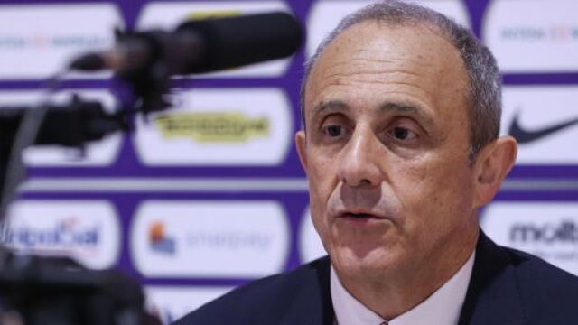 Ettore Messina, allenatore della Pallacanestro Olimpia Milano, di propriet&agrave; dello stilista Giorgio Armani.