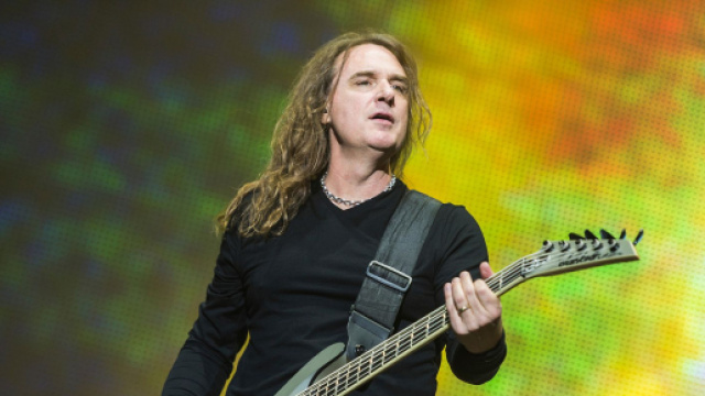 Megadeth, il bassista David Ellefson.