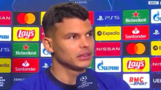 Les mots forts de Thiago Silva pour le PSG apr&egrave;s la victoire de Chelsea en Ligue des Champions - Photo capture d'&eacute;cran vid&eacute;o RMC