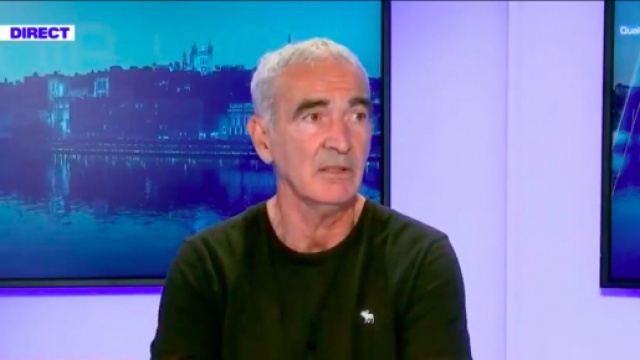 Raymond Domenech - photo capture d'&eacute;cran vid&eacute;o Twitter BFM Lyon