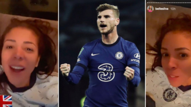 Le nouveau message de la femme de Thiago Silva sur Timo Werner - photo captures d'&eacute;cran vid&eacute;o Isabel Silva et Twitter Werner