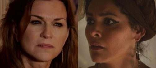 Agar e Saria em 'G&ecirc;nesis'. (Fotomontagem)