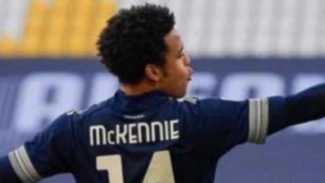 Weston Mckennie, centrocampista della Juventus.