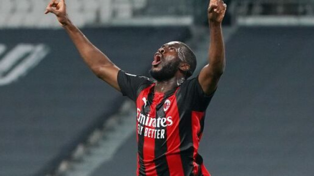 Tomori autore del gol che ha chiuso Juventus - Milan 0 - 3 foto di: acmilan.com