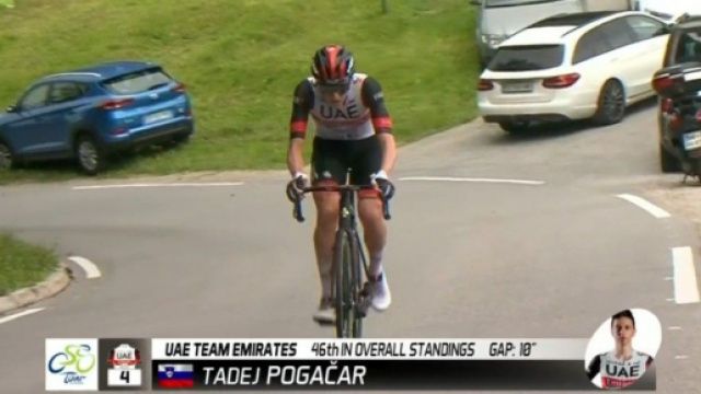 Tadej Pogacar in fuga al Giro di Slovenia