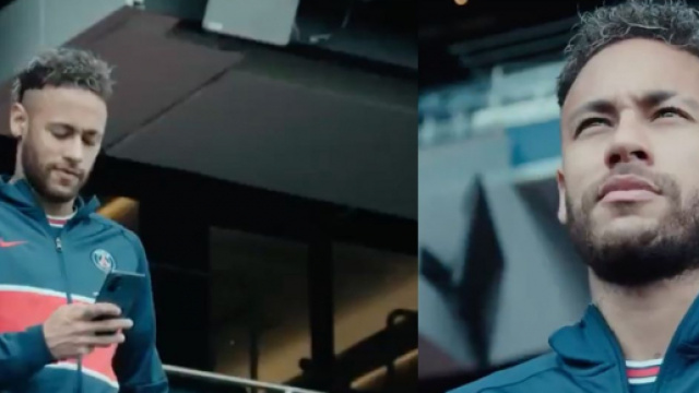 Neymar pr&eacute;sent dans une vid&eacute;o publi&eacute;e par le PSG. (images PSG Twitter, montage Blasting)