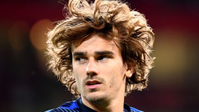 in foto Griezmann, attaccante del Barcellona.