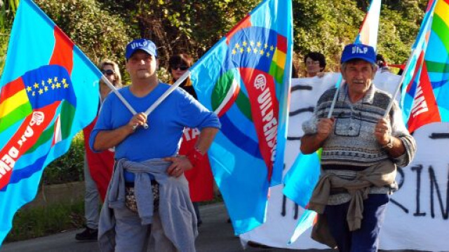 Manifestazione pubblica CGIL, CISL, UIL.