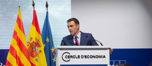 Pedro S&aacute;nchez compareciendo en el C&iacute;rculo de Econom&iacute;a (Imagen: La Sexta)