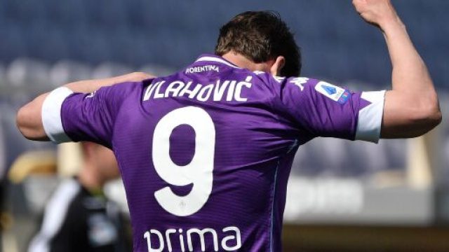 Du&scaron;an Vlahović, attaccante della Fiorentina.
