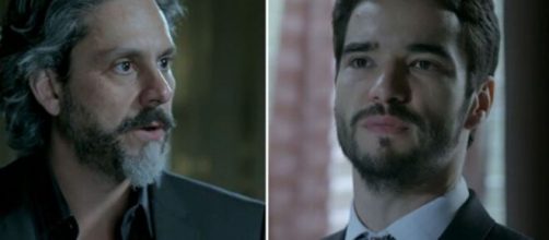 Z&eacute; e Pedro em 'Imp&eacute;rio'. (Fotomontagem)