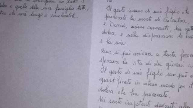 Strage di Ardea, nel giorno dei funerali dei bambini uccisi, la mamma di Andrea Pignani ha scritto una lettera ai genitori