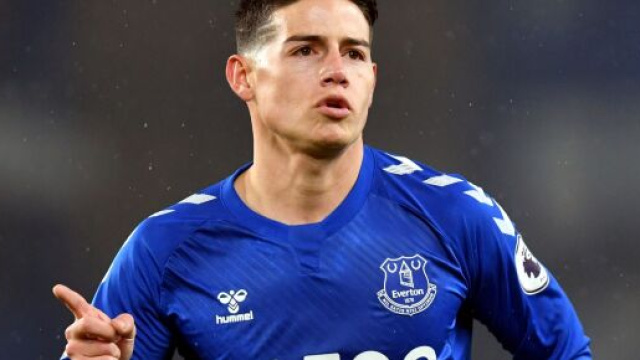 James Rodriguez, giocatore dell'Everton.