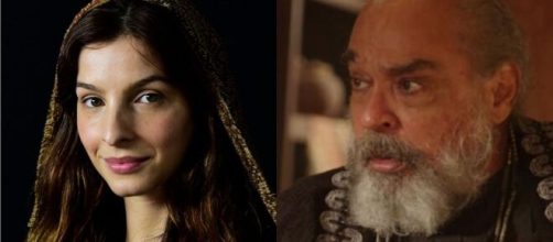 Betuel assedia neta em 'G&ecirc;nesis' (Reprodu&ccedil;&atilde;o/Record TV)