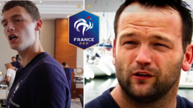 Des internautes voient une ressemblance entre Pavard et Jourden - Photo captures d'&eacute;cran vid&eacute;o YouTube et logo FFF wikipedia