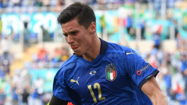 Pessina con la maglia della Nazionale.