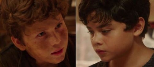 Esa&uacute; e Jac&oacute; t&ecirc;m briga ainda no ber&ccedil;o em 'G&ecirc;nesis' (Reprodu&ccedil;&atilde;o/Record TV)