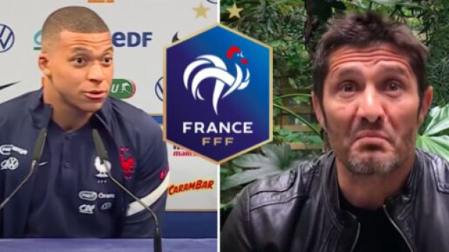 Lizarazu tacle Kylian Mbapp&eacute; - Photo capture d'&eacute;crans vid&eacute;os Youtube et logo FFF wikipedia