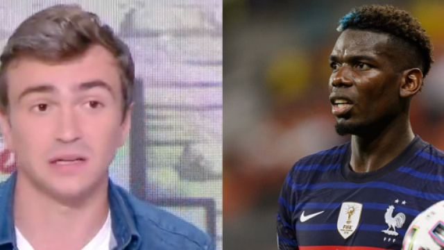 Pogba cible des critiques de ses partenaires. (cr&eacute;dit montage photos, Twitter La Chaine L'Equipe)